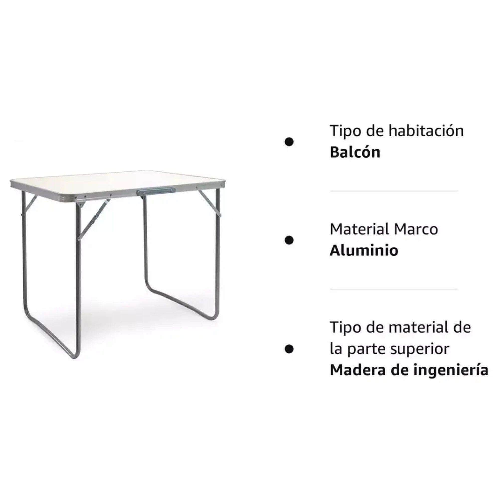 MESA PLEGABLE ALUMINIO PORTATIL CAMPING 50CM X 70CM-2