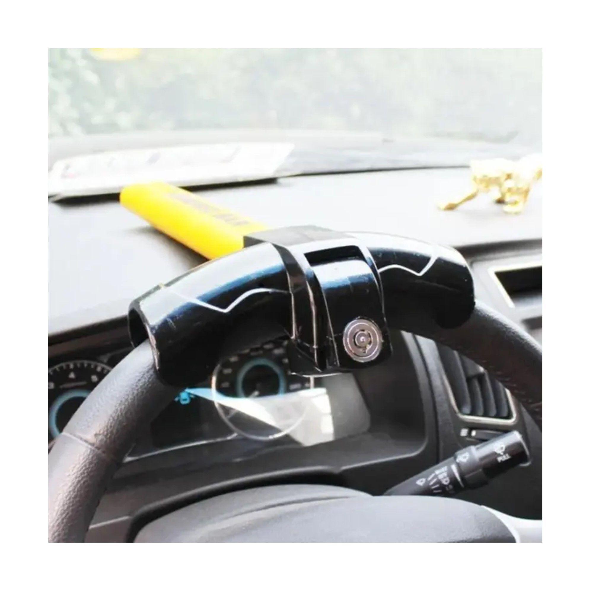 TRABA VOLANTES ANTI ROBO SEGUIRDAD AUTO TIPO T CON 2 LLAVE-4