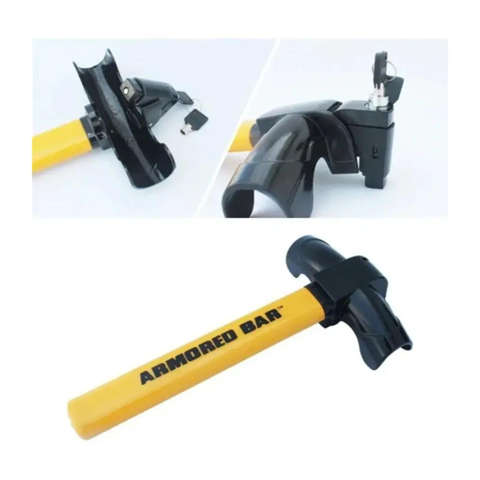 TRABA VOLANTES ANTI ROBO SEGUIRDAD AUTO TIPO T CON 2 LLAVE-5