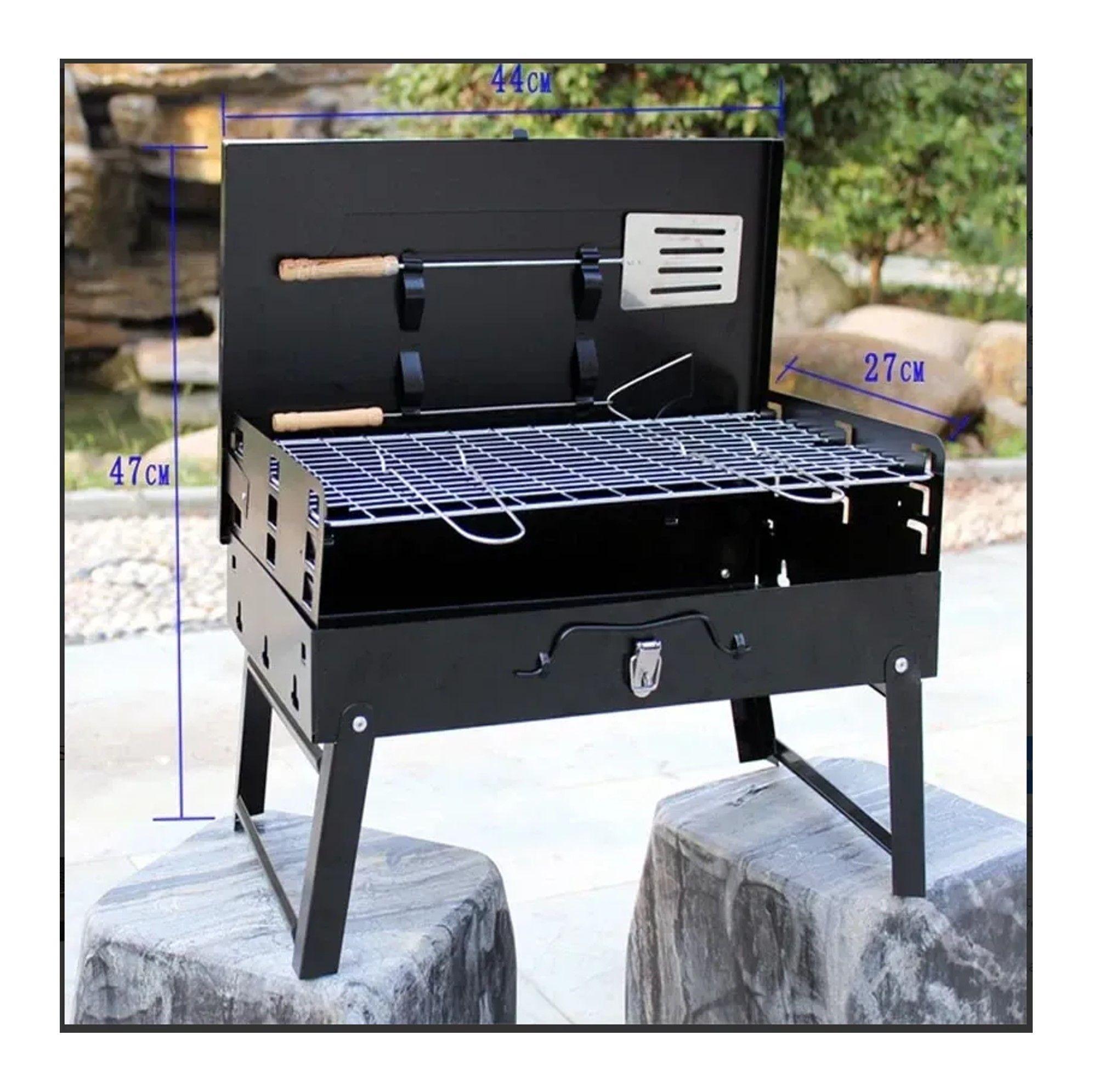MINI ESTUFA PARRILLA PARRILLERA PLEGABLE BARBACOA PORATIL-4