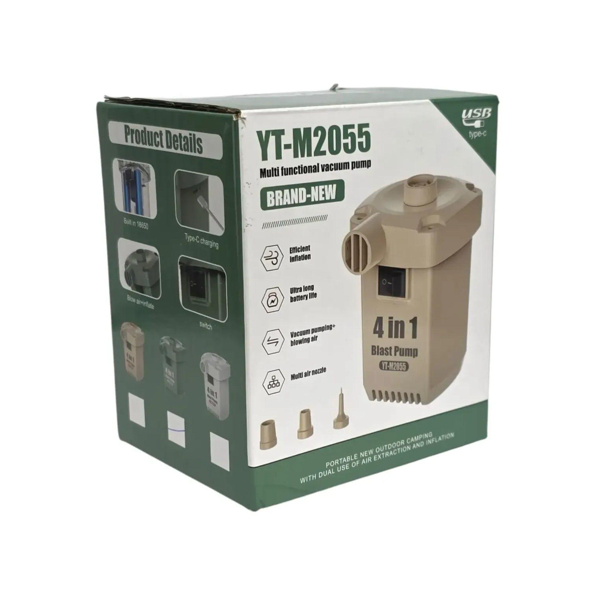 Inflador Electrico Recargable 4 en 1 Usb C Portatil-4