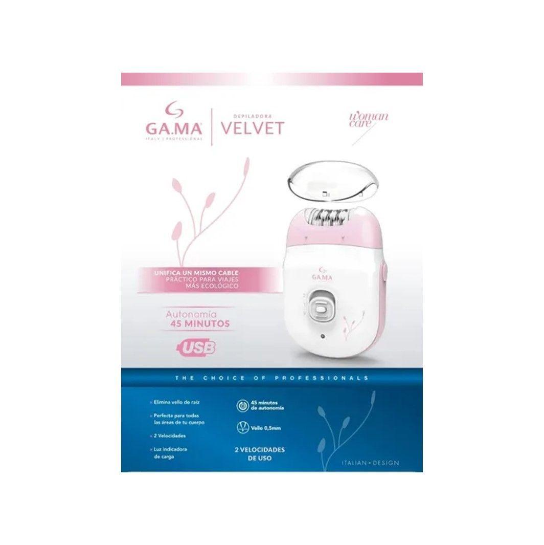 DEPILADORA ELECTRICA GAMA VELVET RECARGABLE USB-2