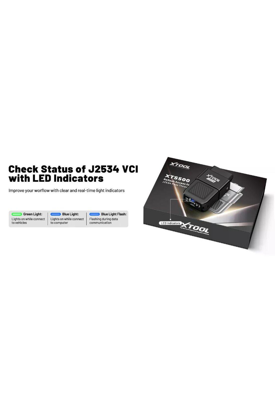 Scanner Automotriz Xtool XTS500 J2534 Obd2  VCI Programación-2