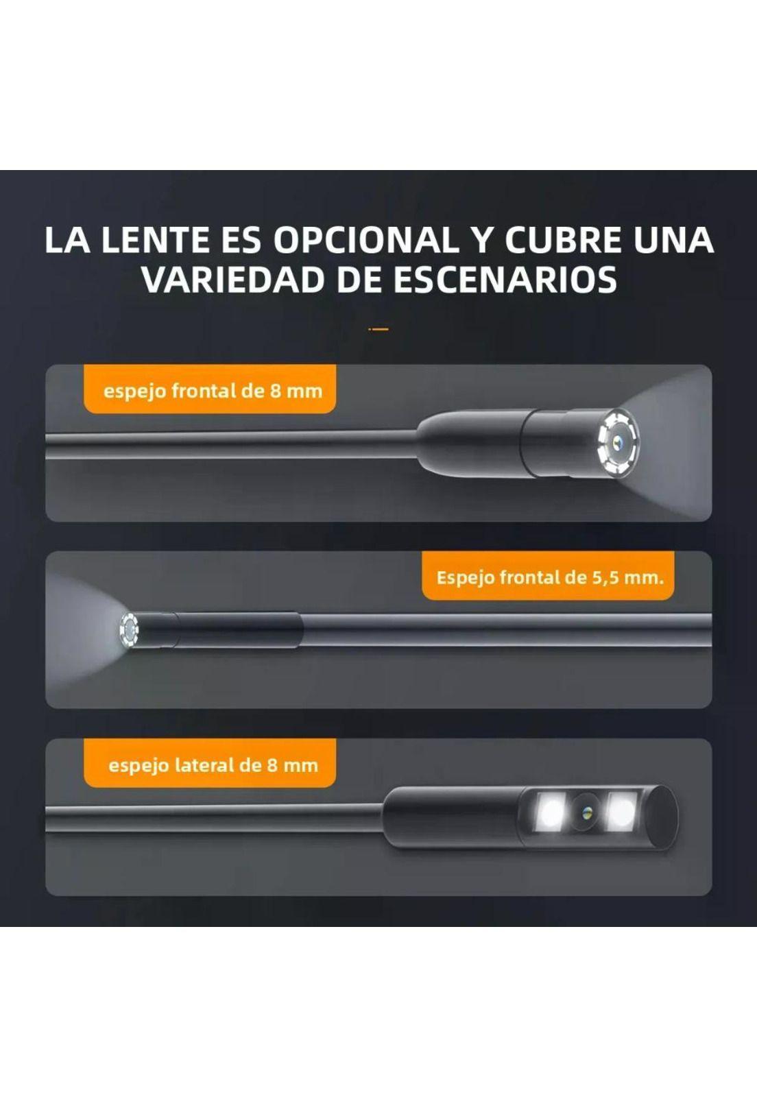 Endoscopio Boroscopio Industrial 1080p Cámara Automotriz 2m-6