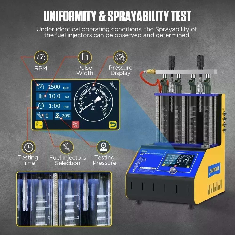 Ct180 Autool Limpiador Probador Inyectores-3