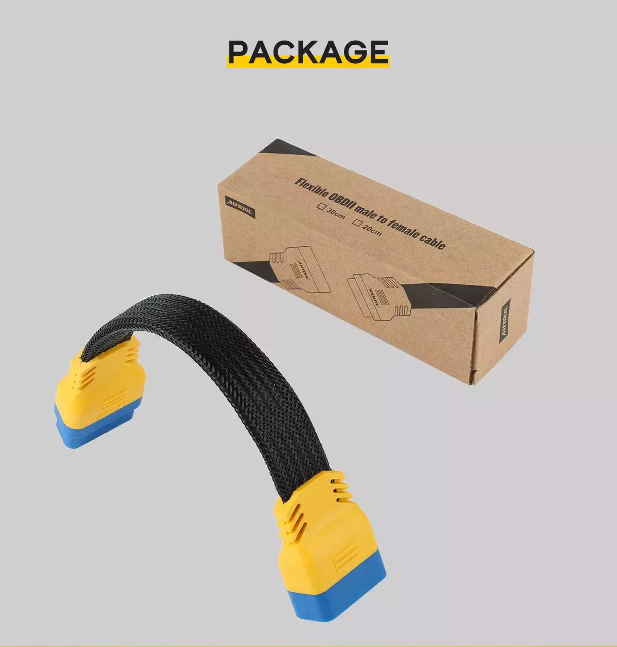 Cable de extensión OBD2 30 cm-5