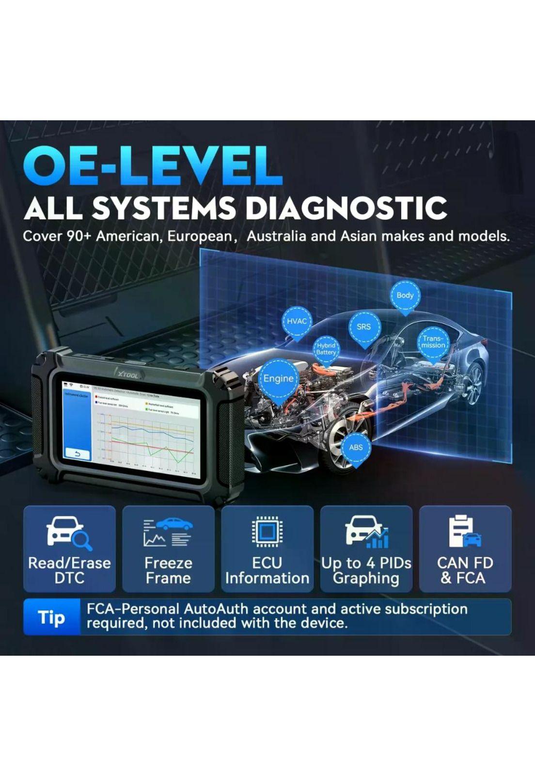 Scanner Automotriz Xtool D6S Táctil 30 funciones especial-4