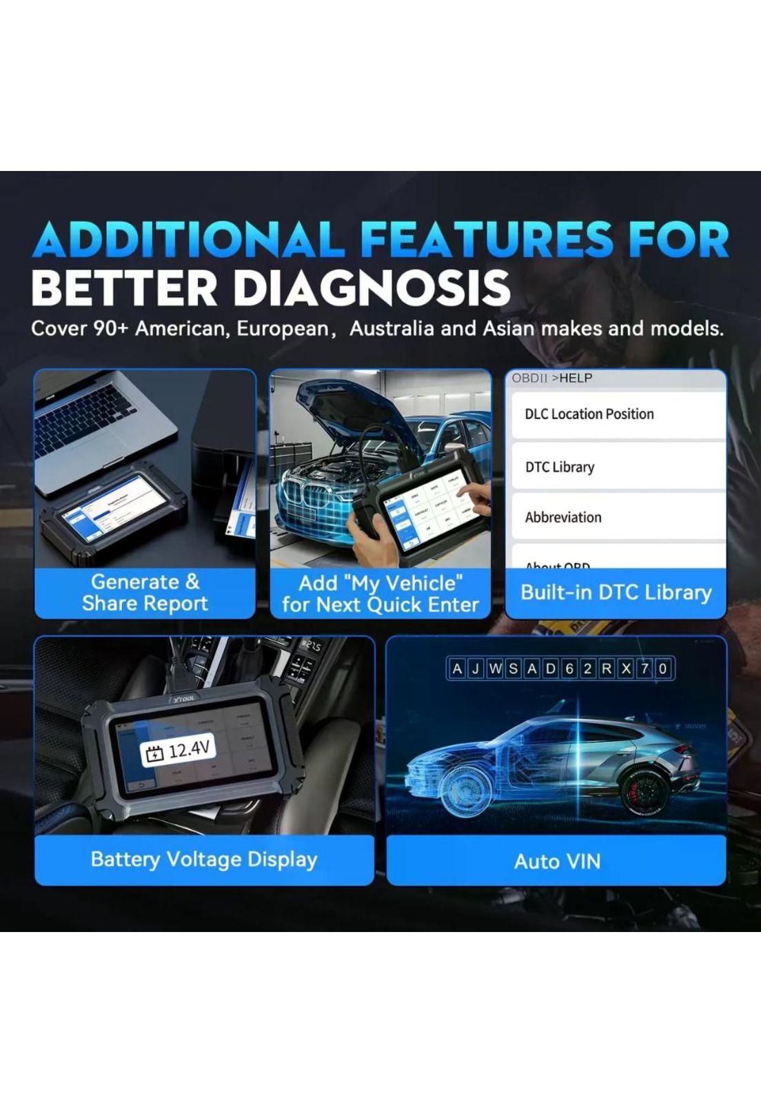 Scanner Automotriz Xtool D6S Táctil 30 funciones especial-5