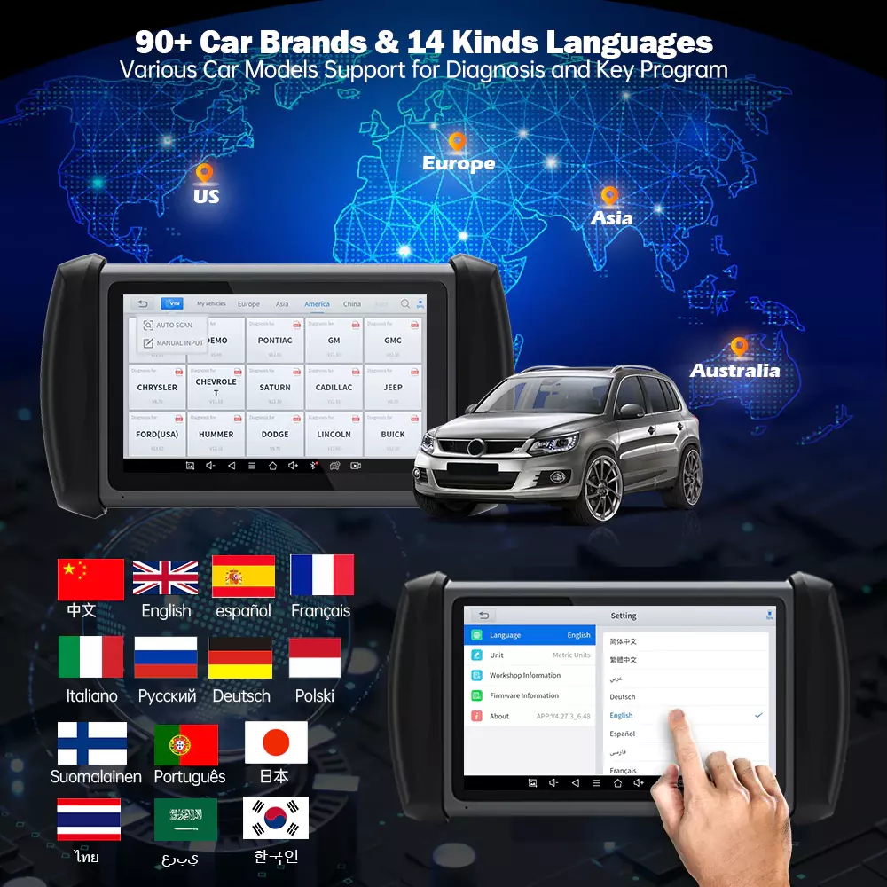 Scanner y Programador de Llaves Automotriz Ip819-4