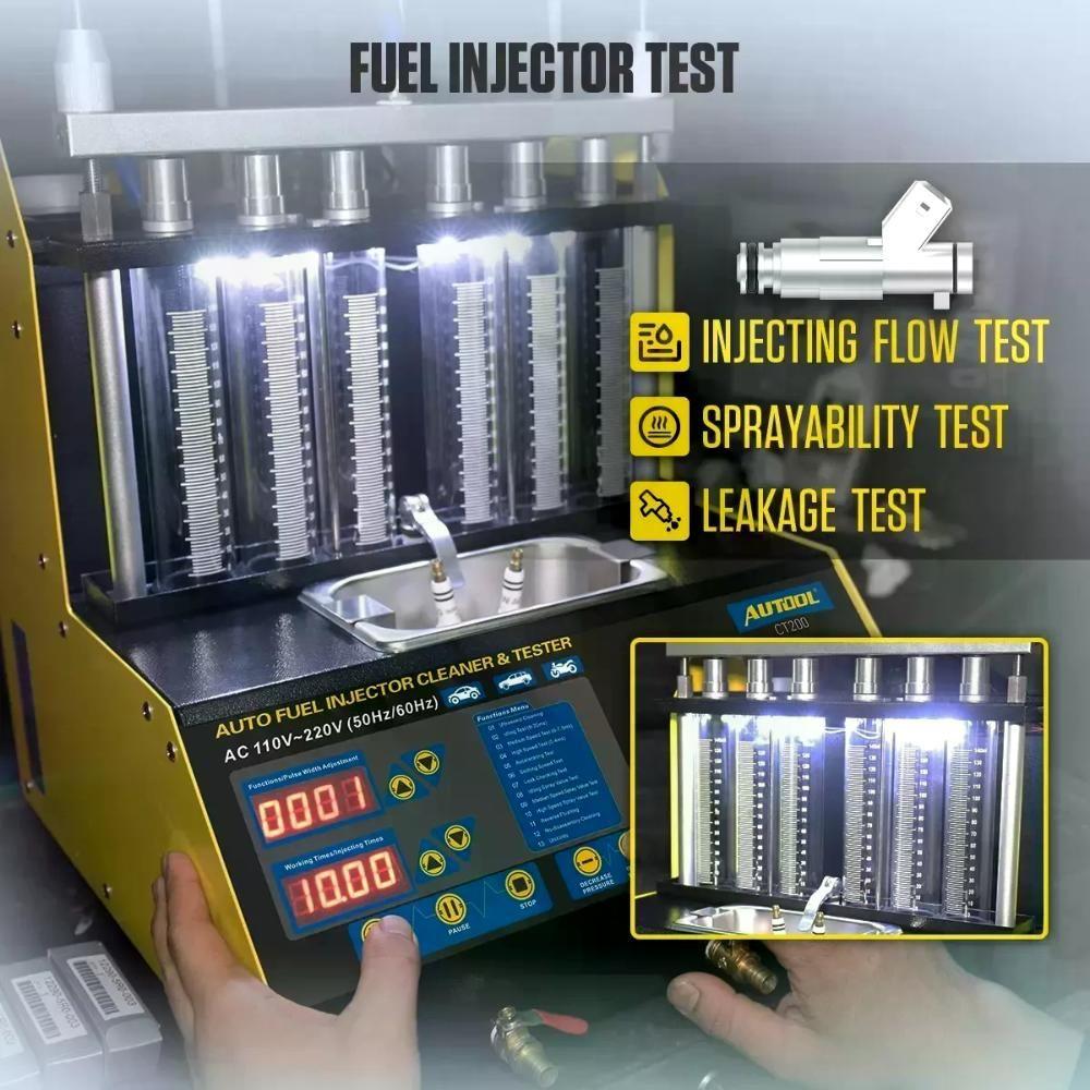 Limpiador Y Probador Inyectores Ct200 Autool-2