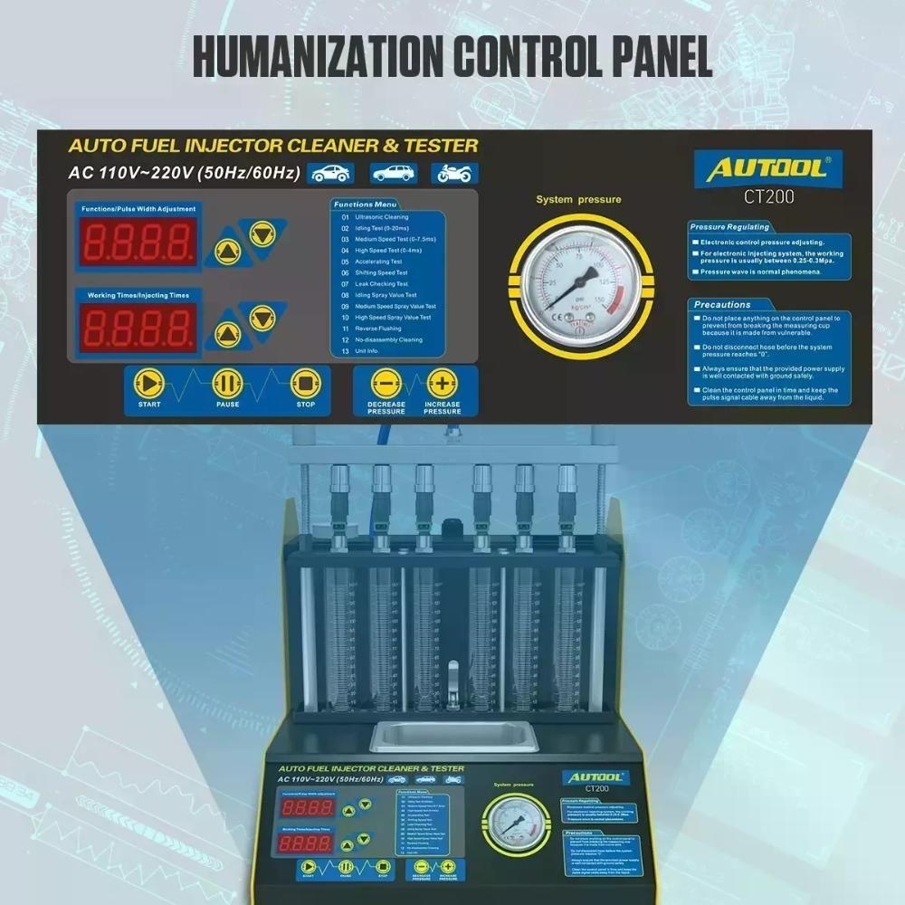 Limpiador Y Probador Inyectores Ct200 Autool-8
