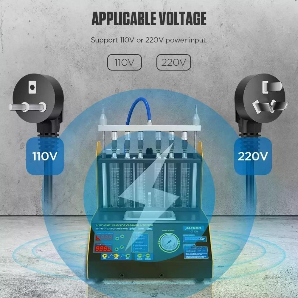Limpiador Y Probador Inyectores Ct200 Autool-9