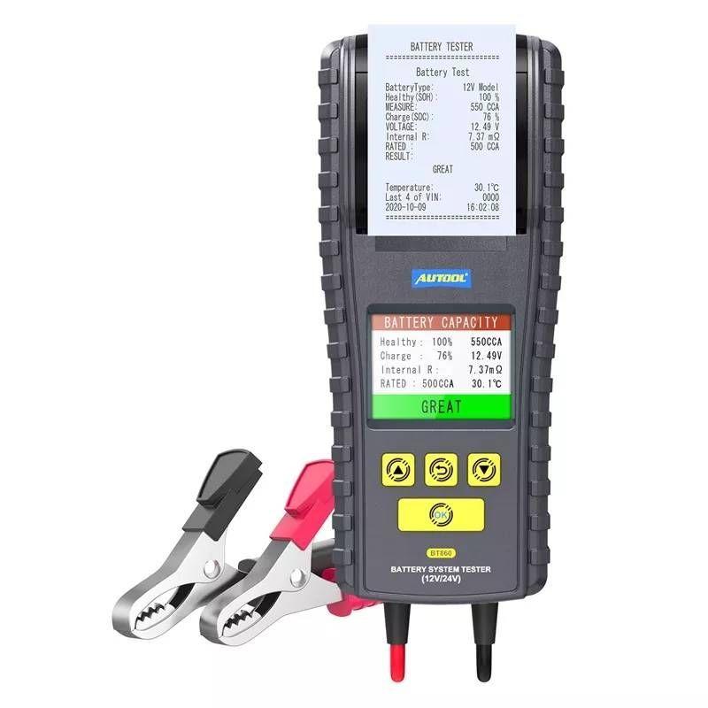 Scanner Batería Automotriz BT860 con impresora -0