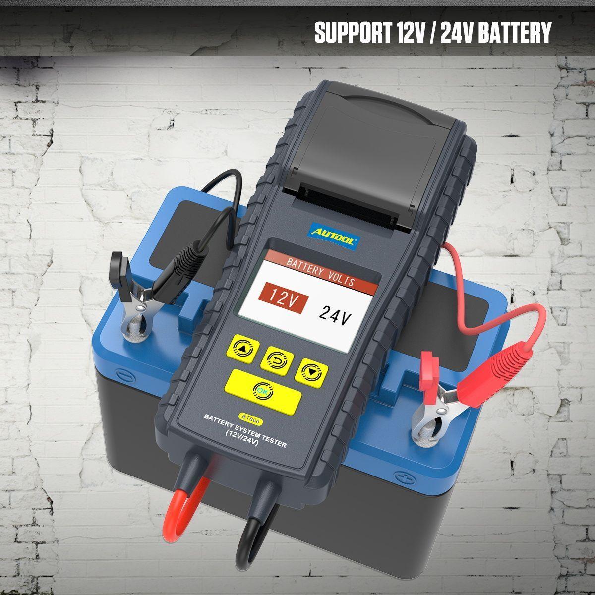 Scanner Batería Automotriz BT860 con impresora -5