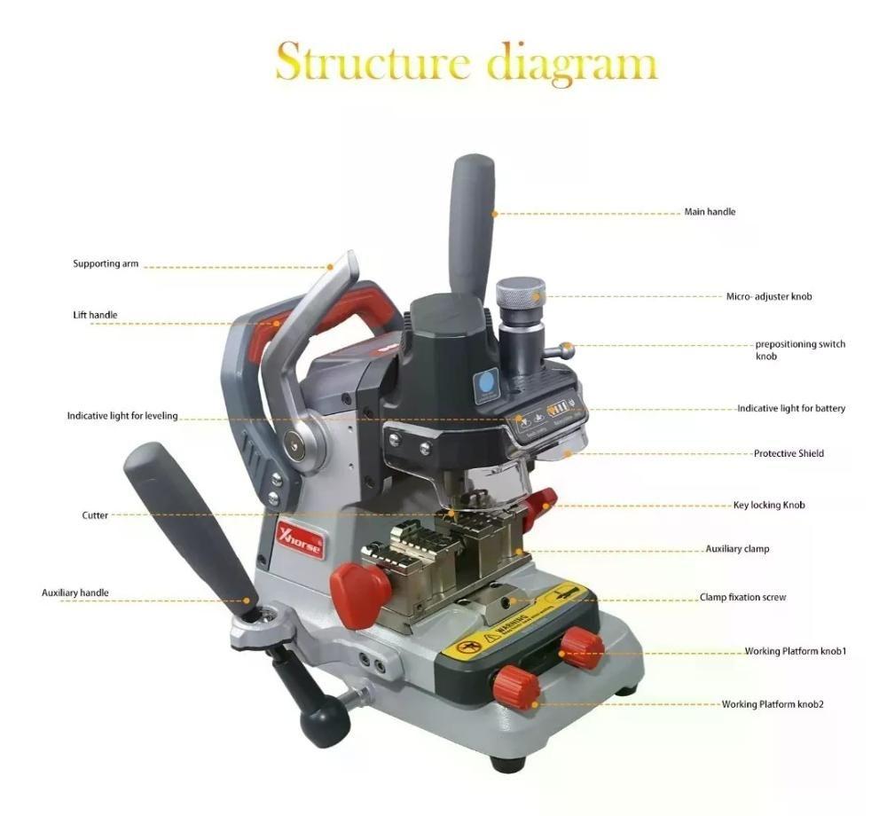 Maquina Manual De Corte Llaves Xhorse Dolphin Xp007-4