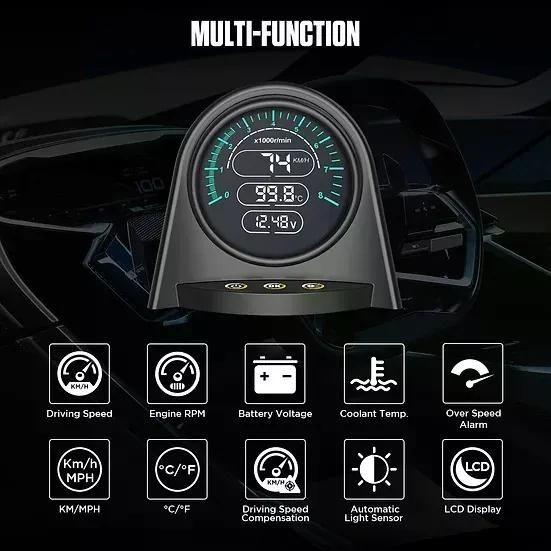 X70 Autool Medidor Obd2 Gps Velocidad-3