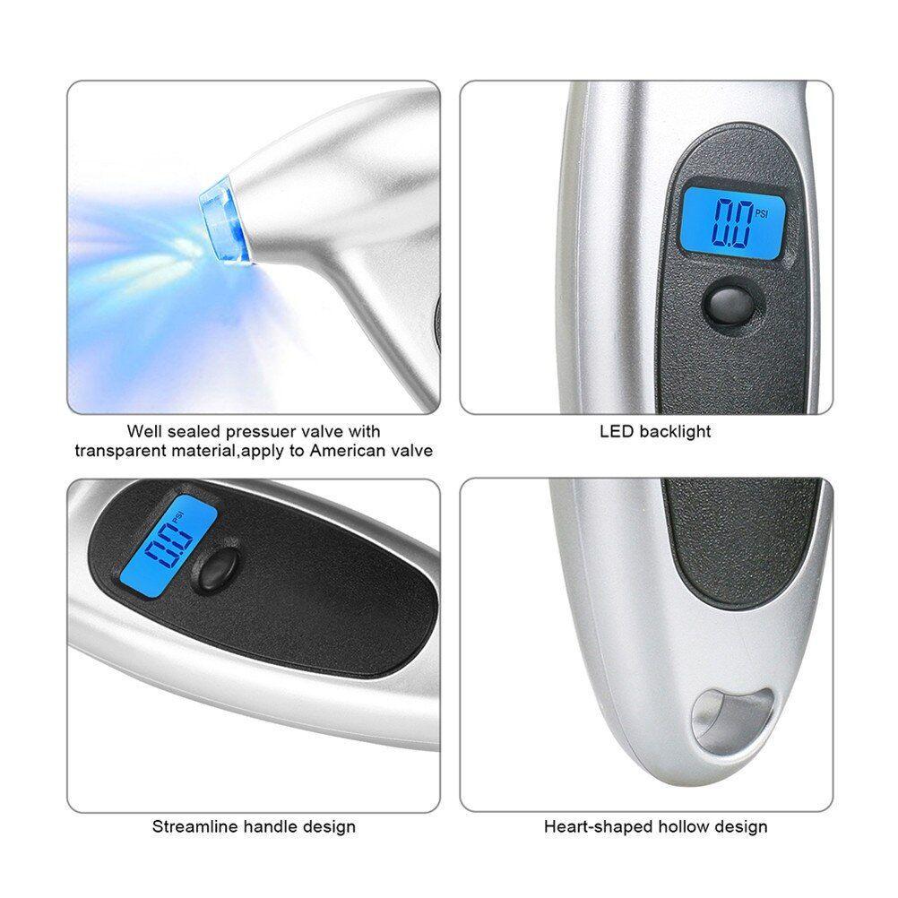 Medidor Digital de Presión de Neumáticos Luz LED-4