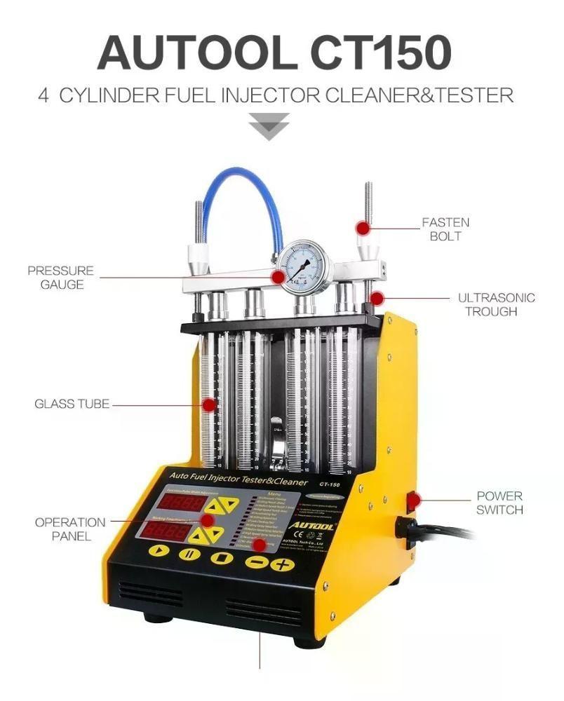 Ct150 Autool Limpiador Y Probador Ultrasónico De Inyectores-2
