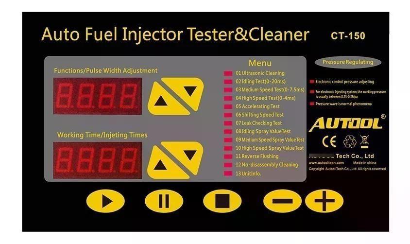 Ct150 Autool Limpiador Y Probador Ultrasónico De Inyectores-6