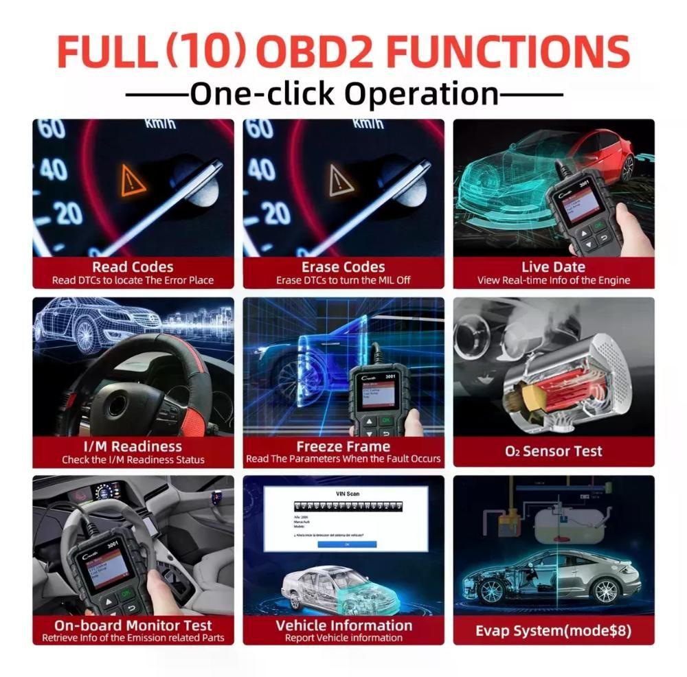 Escaner Launch Creader 3001 Obd2-1