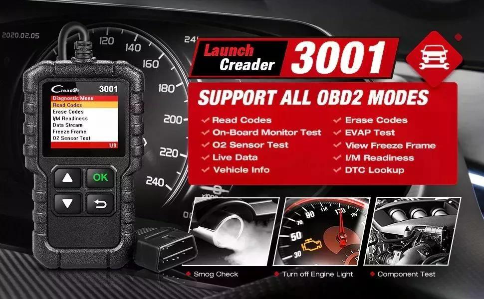 Escaner Launch Creader 3001 Obd2-7