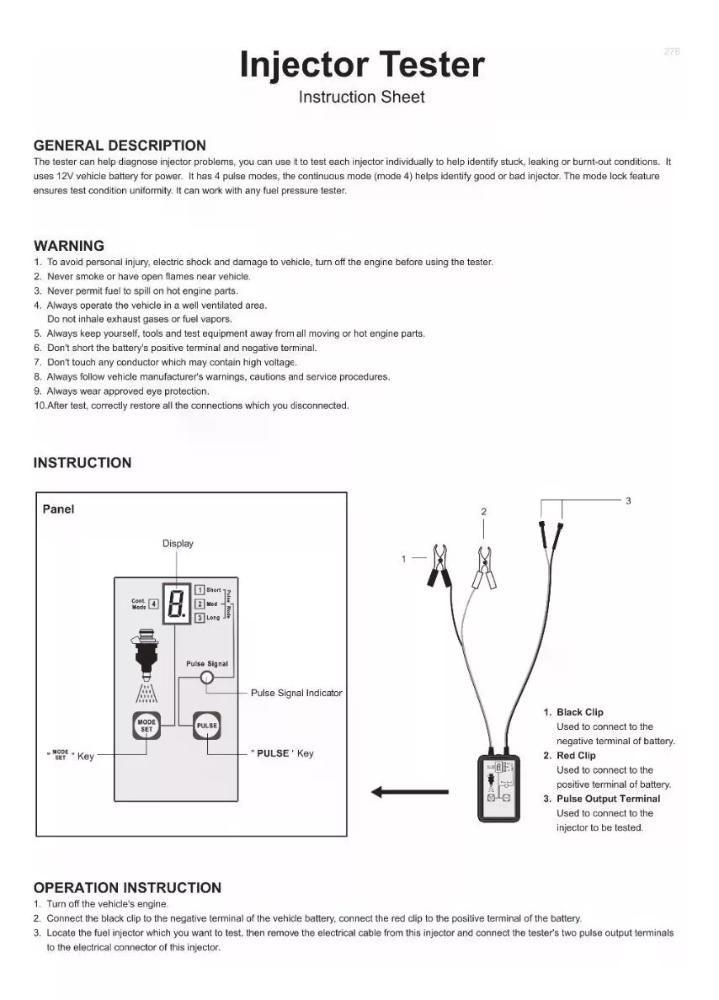 Probador Inyector De Combustible-2