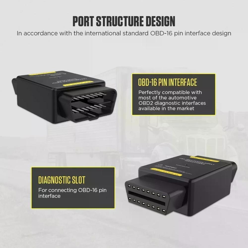 24v A 12v Autool Obd2 Adaptador-3