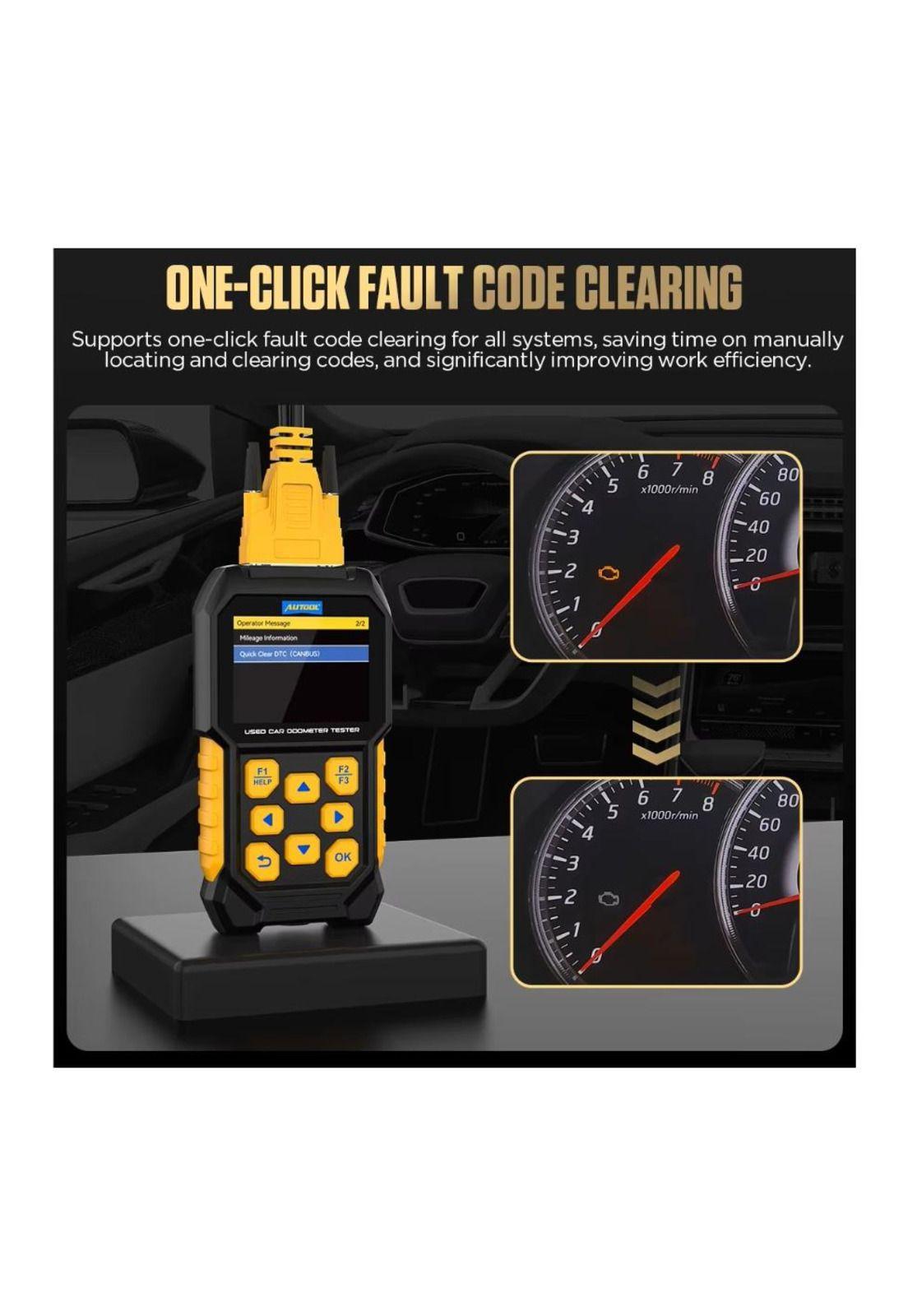 Scanner de odómetro para autos usados ​, lector de código VIN y borrado de códigos de error-2