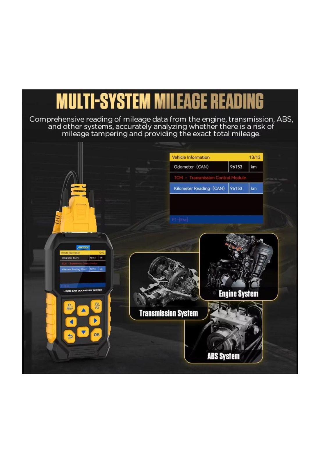 Scanner de odómetro para autos usados ​, lector de código VIN y borrado de códigos de error-4