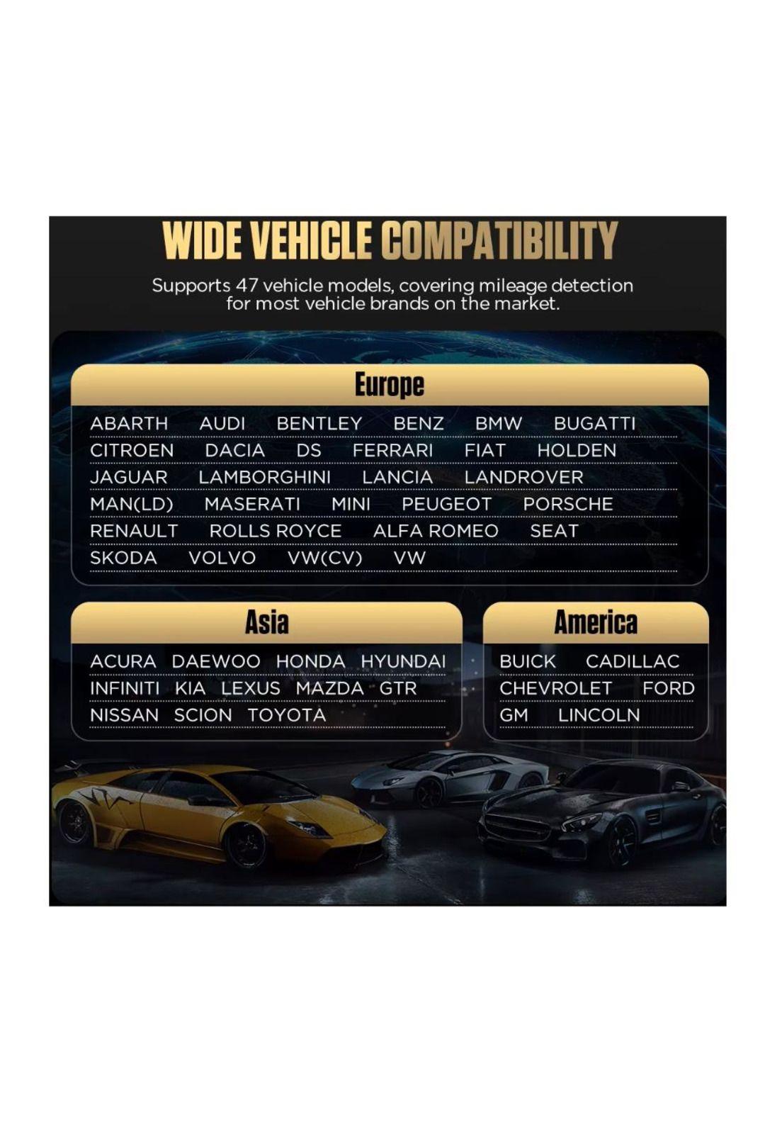 Scanner de odómetro para autos usados ​, lector de código VIN y borrado de códigos de error-5
