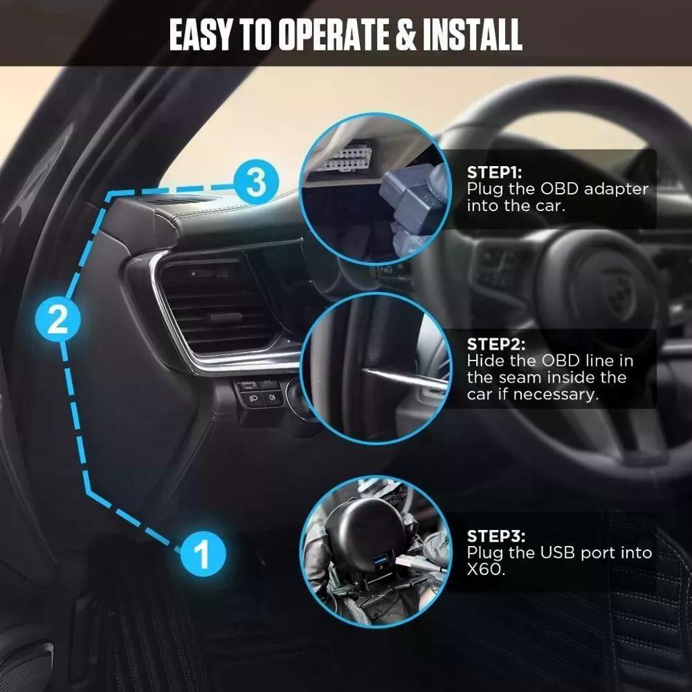 Medidor Velocímetro X60 Pro Autool Hud Digital-7