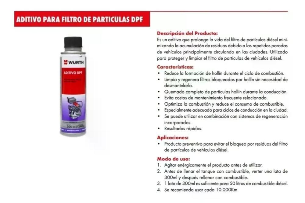 Aditivo Dpf Wurth Tratamiento Filtro Partículas-1