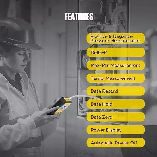 Manómetro Digital Autool Medidor Presión Gas-5