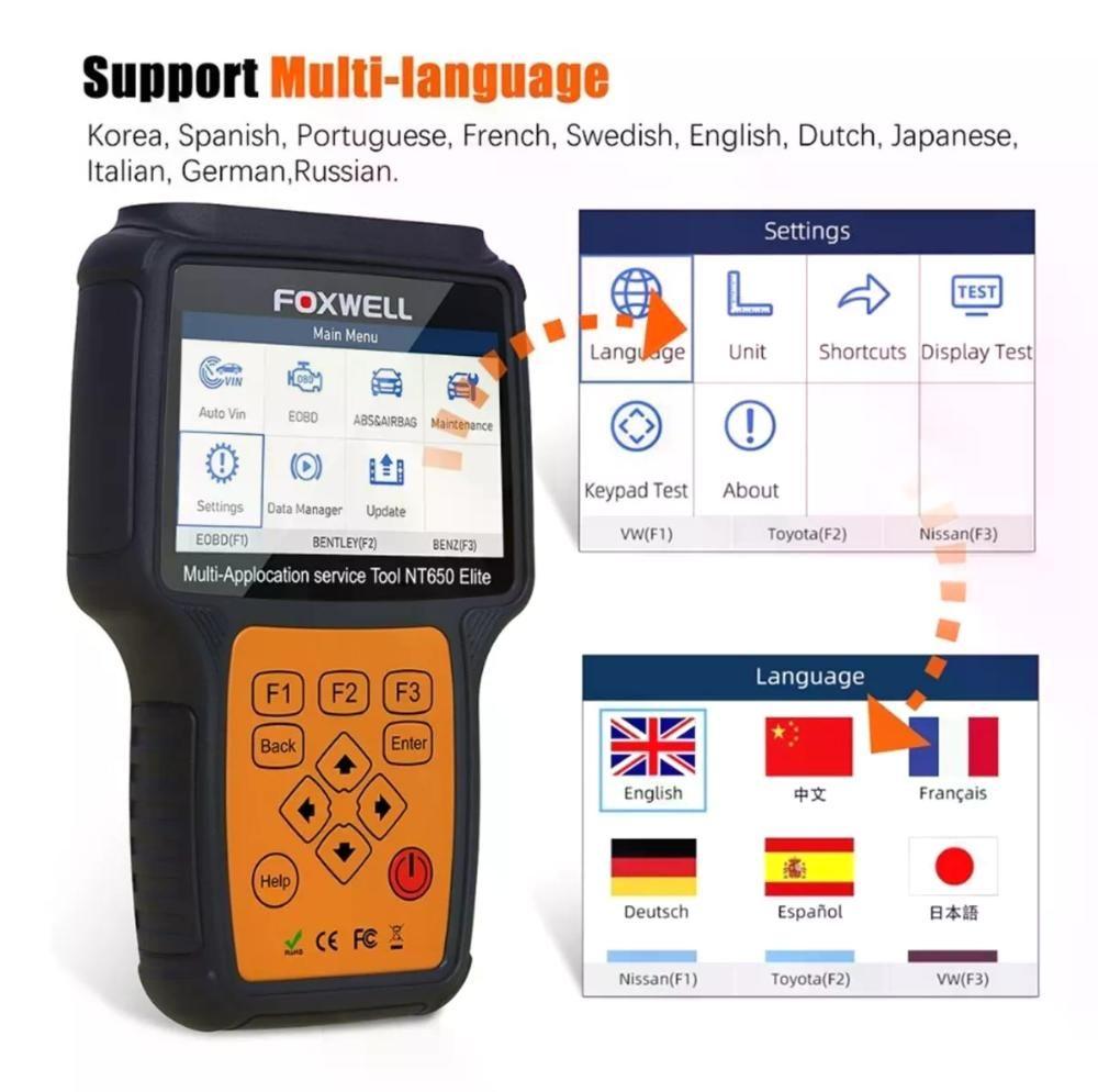 Scanner Automotriz Foxwell Nt 650-4