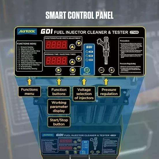Gdi Limpiador Y Probador Inyectores Autool Ct400 Automotriz-7