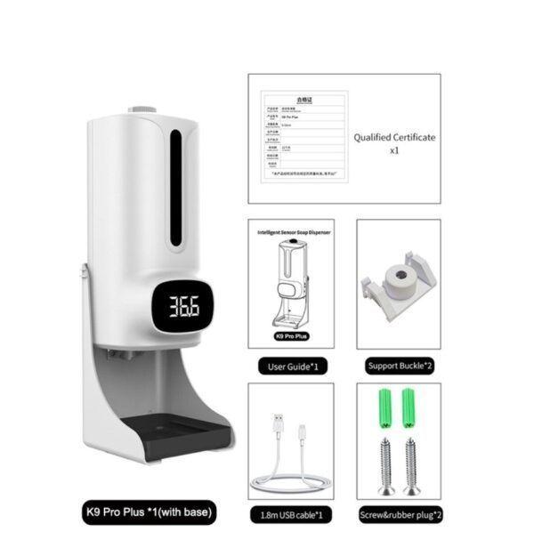 Termómetro con Dispensador Antiséptico - K9 Pro Plus-1
