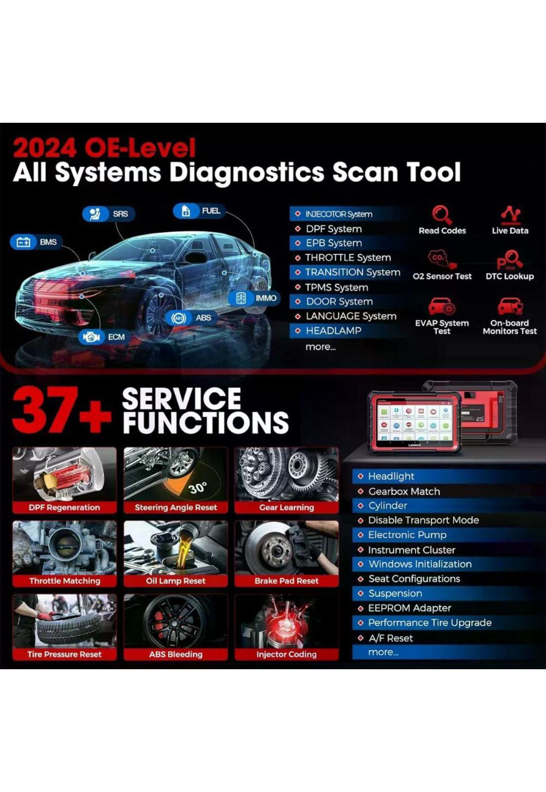 Scanner Launch X431 Pro Elite Bidireccional Can 32 Reinicios-2