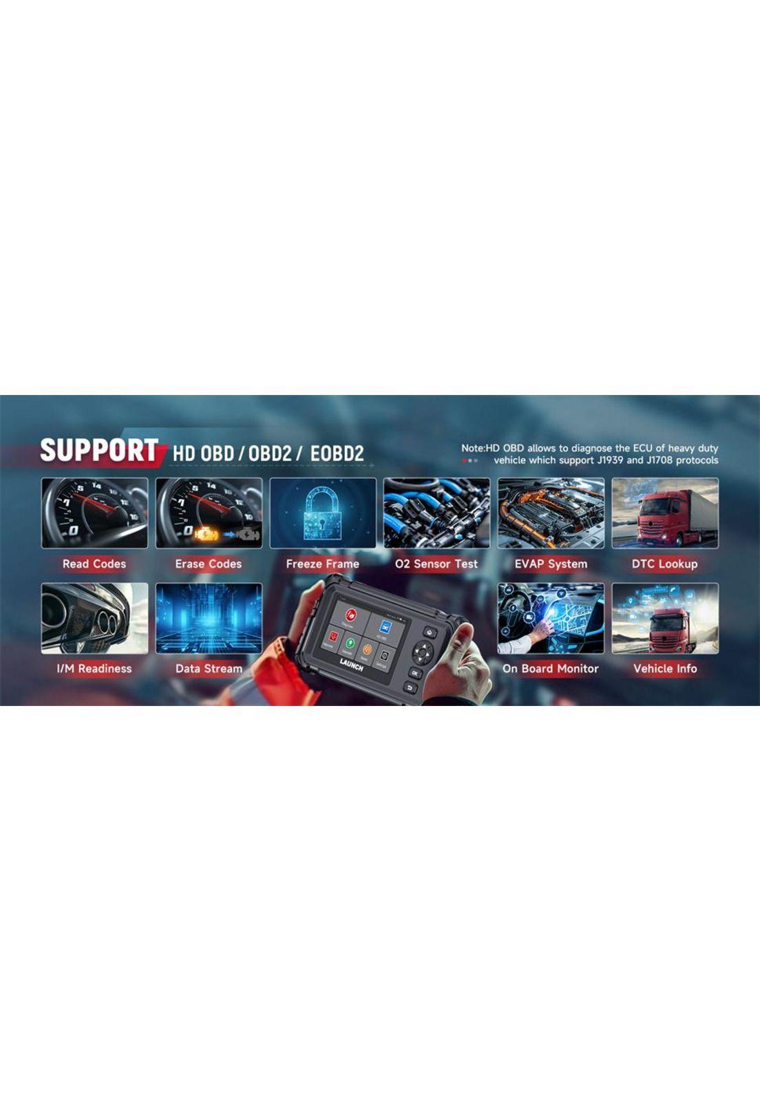 Launch Crp129 Hd Escáner Obd2 Multimarcas Profesional Táctil-3