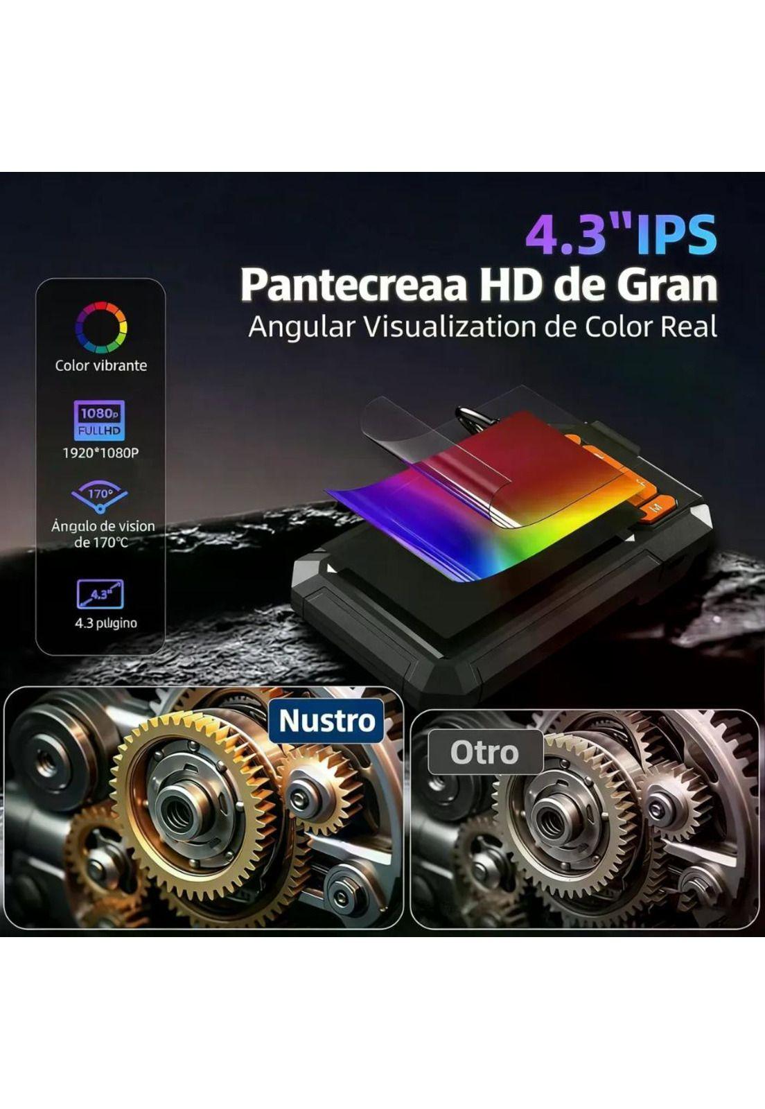 Endoscopio Boroscopio Industrial 1080p Cámara Automotriz 2m-3