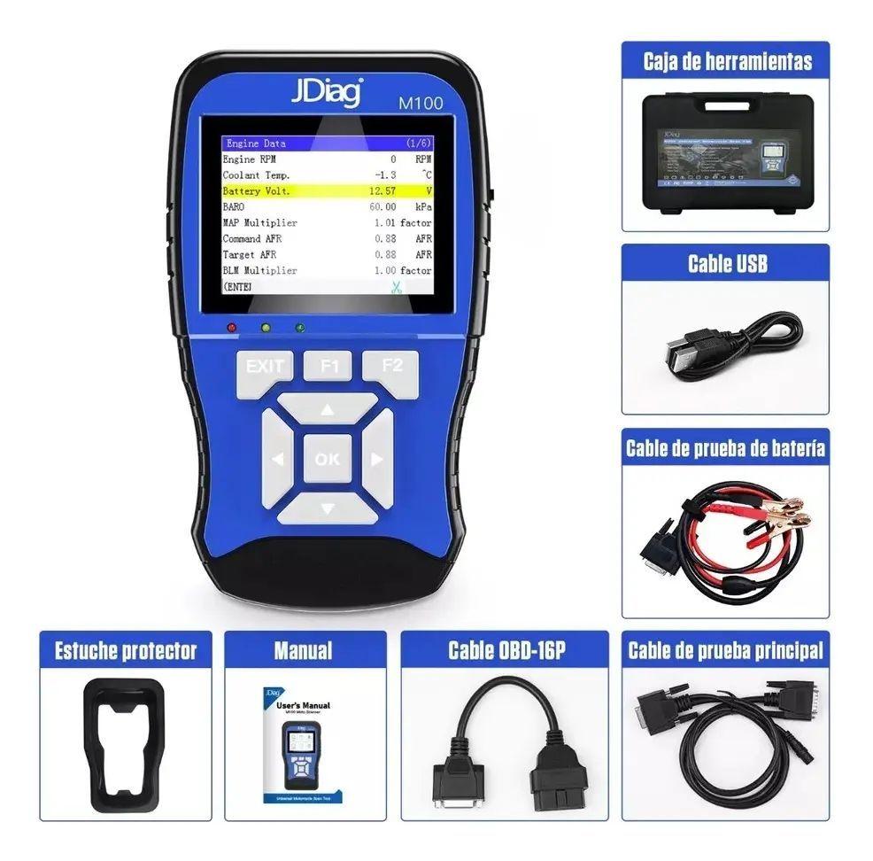 Scanner Motocicletas Motos Jdiag M100-2