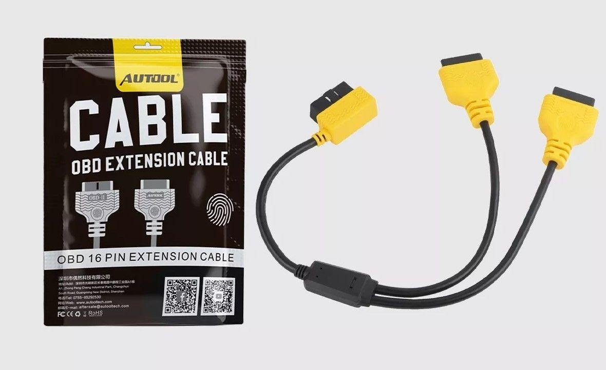 Cable 1 a 2 Splitter OBD2 50 cm-7
