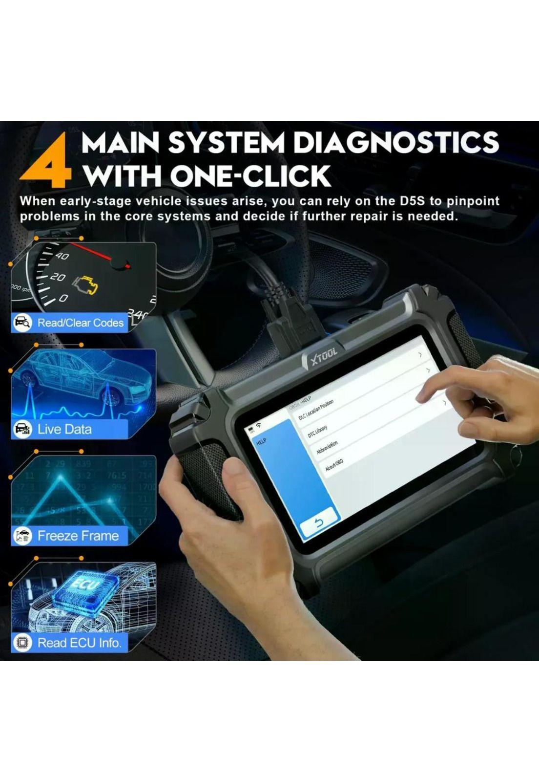 Scanner  Automotriz  Xtool D5S  Táctil 16 funciones especial-3