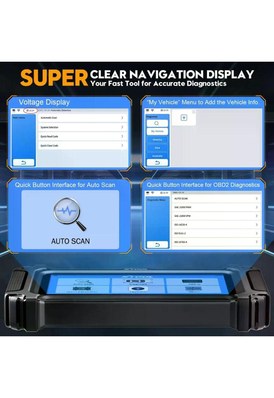 Scanner  Automotriz  Xtool D5S  Táctil 16 funciones especial-4