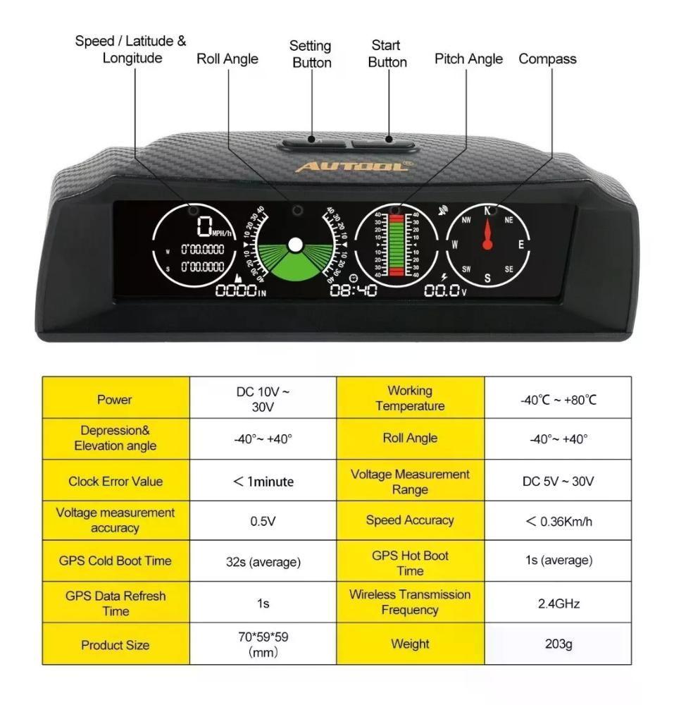 Medidor Velocidad X90 Gps Inclinómetro-3