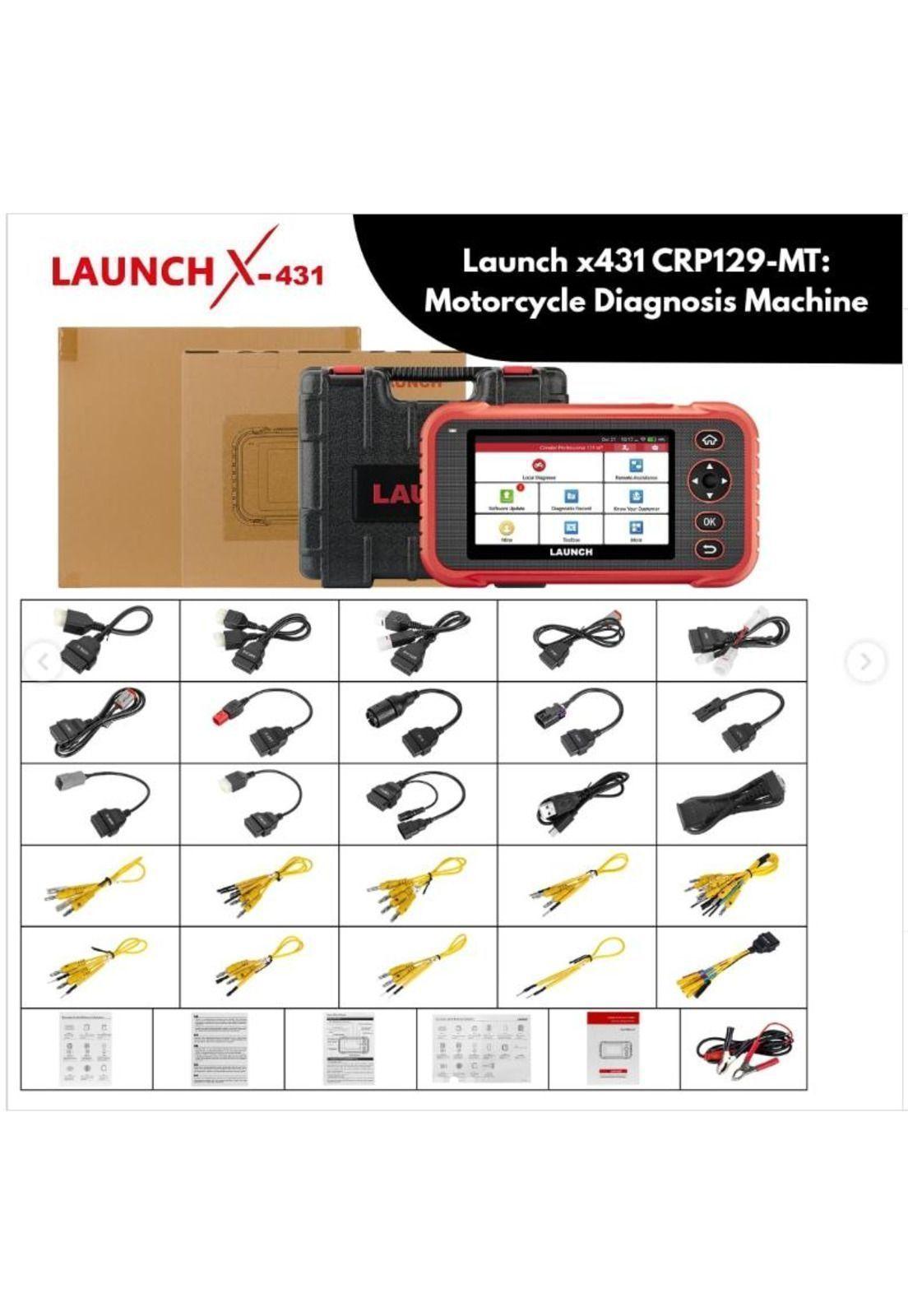 Scanner  Motos LAUNCH CRP129 MT con sistema completo OBD-2