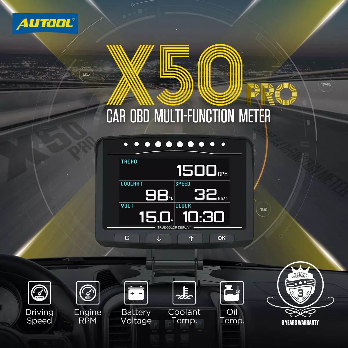 Medidor Automotriz X50 Pro-2