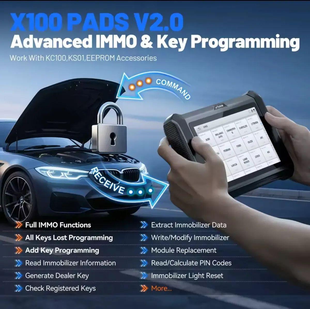 Scanner Llaves Xtool X100 Pad-4
