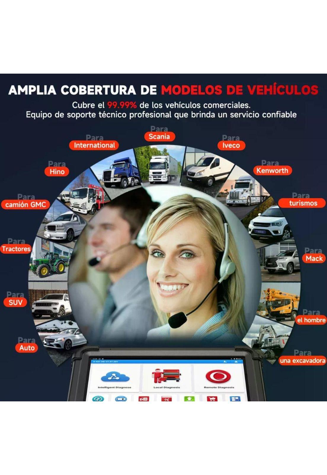 Escáner Automotriz Launch X431 V+ Smartlink Hd Camión 24v-8