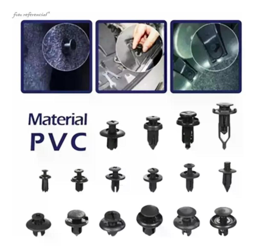 Kit Clip Broche Pvc Plásticos Auto 625 Unid-2