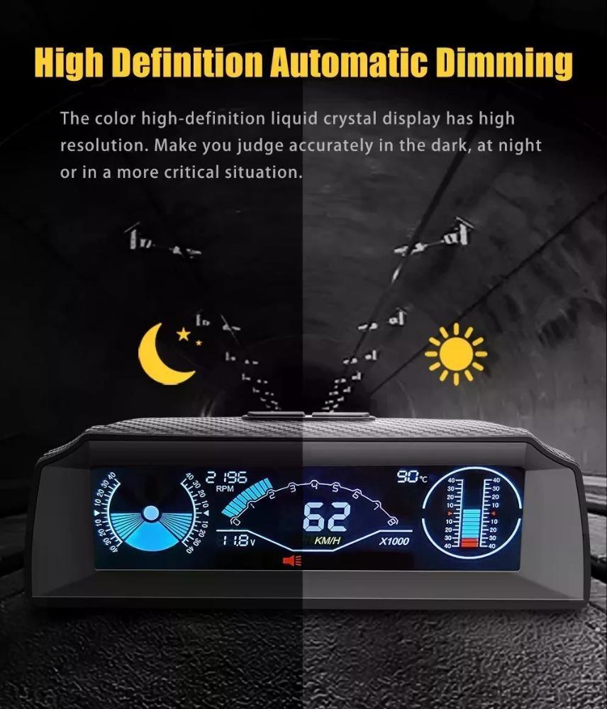 X90 Autool Hud/obd2 Mide Pendientes-5